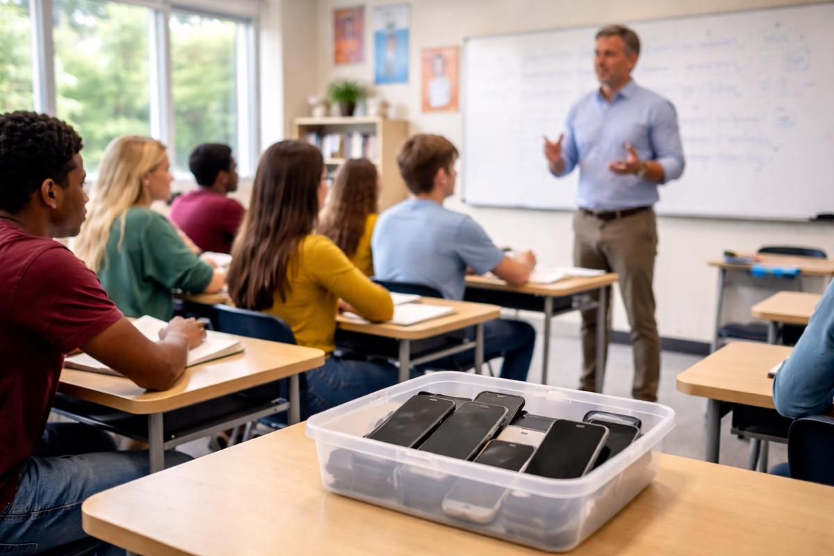 States Push for Classroom Phone Restrictions to Improve Learning